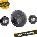 Letric Lighting LLC-ILHK-7B 7" Premium Black Led Headlight. Fixed Price $139.23.