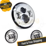 Letric Lighting LLC-ILHK-7C 7" Premium Chrome Led Headlight. Fixed Price $139.23.