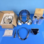 Rick Ross Teardrop Headlight Nacelle Kit Harley, Gilroy Indian Motorcycle. Nos. Fixed Price $950.99.