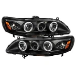 Spyder Honda Accord 98-02 1PC Projector Headlights Led Halo Amber Reflector Blk. Fixed Price $295.99.