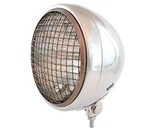7" Bottom Mount Motorcycle Headlight W/ Grill - Chrome Bronze Clear H4 Halogen. Fixed Price $79.95.