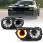 Pair Led Headlights Halogen Lamps Projector For 2015-2023 Dodge Challenger. Fixed Price $144.41.