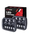 Torchbeam 5X7 Led Headlight W/ H4-9003/HB2 Adapter, 12-36V, 40W, IP67. Fixed Price $50.00.