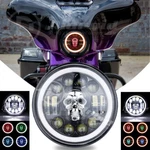 7" Inch Led Headlight & Rgb Skull Halo For Harley Davidson Touring Street Glide. Fixed Price $39.99.