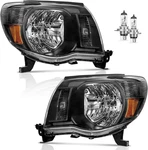 2005-2011 Toyota Tacoma Headlight Assembly Replacement Black Housing Compatibl. Fixed Price $172.79.