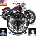 Chrome 5-3/4" 5.75" Inch Led Headlight Projector Hi/low For Harley Motorcycle. Fixed Price $28.98.