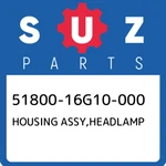 51800-16G10-000 Suzuki Housing Assy,headlamp 5180016G10000, New Genuine Oem Part. Fixed Price $233.05.