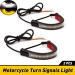 Amber White Led Fork Turn Signal Indicators Blinkers Light Strips Motorcycle. Fixed Price $11.39.