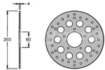 Front Brake Disc Aprilia Scarabeo Sport City Atlantic 125 250 300 500. Fixed Price $23.57.