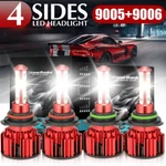 9005 9006 Led Headlights Kit Combo Bulbs 6500K High Low Beam Super White Bright. Fixed Price $16.52.