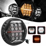 7" Led Headlight Drl Hi/low Beam Lamp For Harley Touring Street Glide 2014-2023. Fixed Price $142.99.