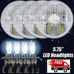 2 Pair 5.75" High/low Round Headlight Kit Set Conversion Glass Lens H5001 H5006. Fixed Price $104.99.