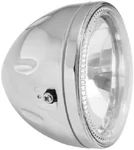 Open Box Bikemaster Chrome Angel Halo Round Side Mount Motorcycle Headlight. Fixed Price $82.46.
