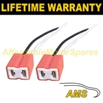 2X H7 Ceramic Bulb Holders Wire Straight End HL02. Fixed Price $6.88.