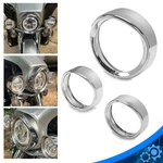 For Harley 7" Headlight Lights 4.5" Passing Fog Lamp Visor Trim Ring Bezel Cover. Fixed Price $40.00.