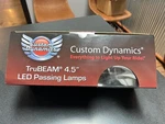 Harley Custom Dynamics Chrome Trubeam 4.5" Led Passing Lamps With Halos New. Fixed Price $155.00.