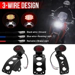 3/4" Axle Side Mount Led License Plate Bracket Tail Light Fit For Harley Chopper. Fixed Price $23.99.