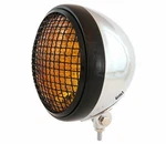 7" Bottom Mount Motorcycle Headlight W/ Grill - Chrome Black Amber H4 Halogen. Fixed Price $79.95.