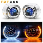 Blue Honeycomb 2.5'' 8.0 Bixenon Projector Len Square Turn Signal Light Retrofit. Fixed Price $59.14.