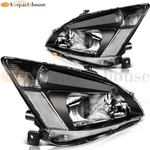 1 Pair Black Left Right Side Headlights Assembly For 2003-2007 Honda Accord. Fixed Price $76.85.