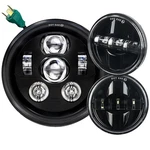 Eagle Lights 7" Black Led Headlight & 4 1/2" Spot For Indian Chieftain. Fixed Price $349.99.