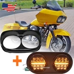 Dot 5.75" Dual Led Headlight Hi/low Beam Drl For Harley Road Glide 1998-2013. Fixed Price $205.00.
