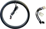 Custom Dynamics Black Standard Amber/white Headlight Trim Rings PB-7TR-AW-3B. Fixed Price $332.70.