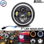 Dot 7" Inch Led Headlight Projector Black For Harley Street Glide Softail Flhx. Fixed Price $30.58.