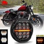 5.75'' Round Projector Led Headlamp For Harley Dyna Sportster Custom XL1200. Fixed Price $88.99.