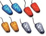 & Led Mini Triangle Marker Lights Chrome/red Lens 25-9701. Fixed Price $26.99.