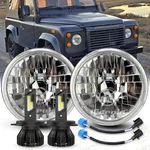 For Land Rover Defender 90 110 Pair 7" Inch Round Led Headlights Hi/lo Beam Bulb. Fixed Price $59.99.