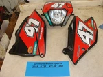 2018 Ktm Xc-w 250 300 Oem Headlight Mask Number Plate Airbox Cover Graphics. Fixed Price $198.00.