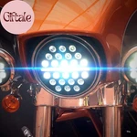 7 Inch Slim Line Multi Projection Headlight - Black Fits All Harley Dav. Fixed Price $317.70.