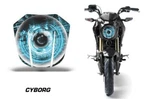 Headlight Graphics Kit Decal For Eyes Kawasaki Z125 Pro 2017-2023 Cyborg U. Fixed Price $22.95.