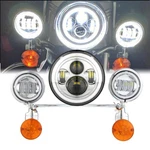 7" Led HEADLIGHT+4.5" Passing Fog Lights Bar For Harley Heritage Softail Classic. Fixed Price $195.99.