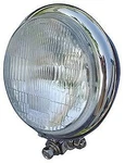 Chrome 5 3/4 Inch Headlight Assembly Harley Softail Touring Dyna Sportster. Fixed Price $59.95.