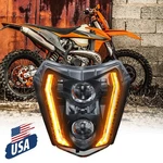 For Ktm 250 350 450 500 690 Enduro Smc-r Headlight Hi/lo Beam With Turn Signal. Fixed Price $69.99.